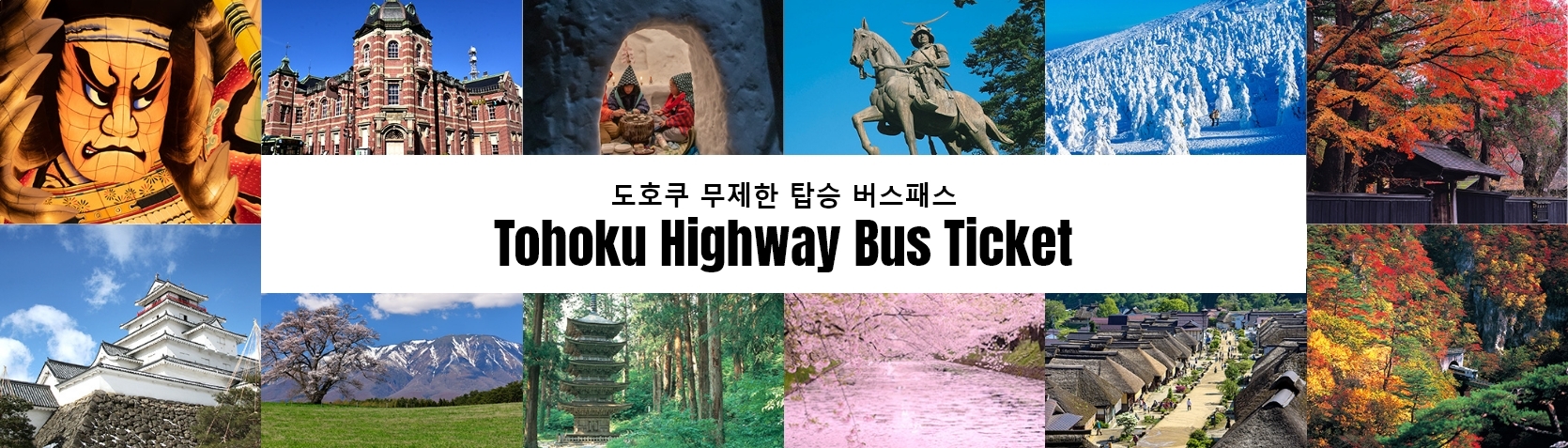 Tohoku Highway Bus Ticket: 도호쿠 무제한 탑승 버스패스