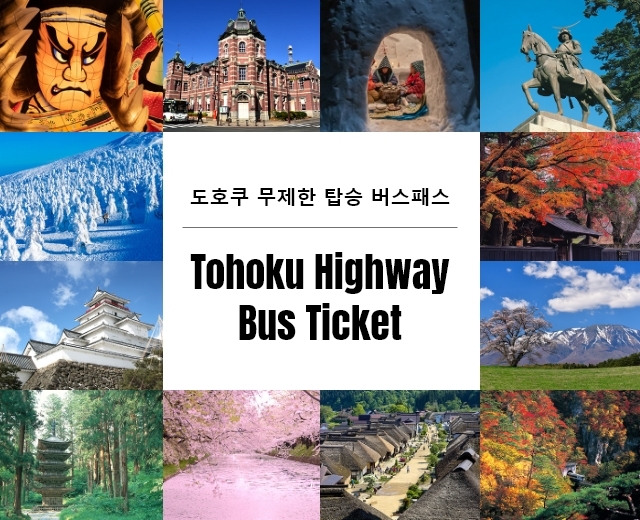 Tohoku Highway Bus Ticket: 도호쿠 무제한 탑승 버스패스